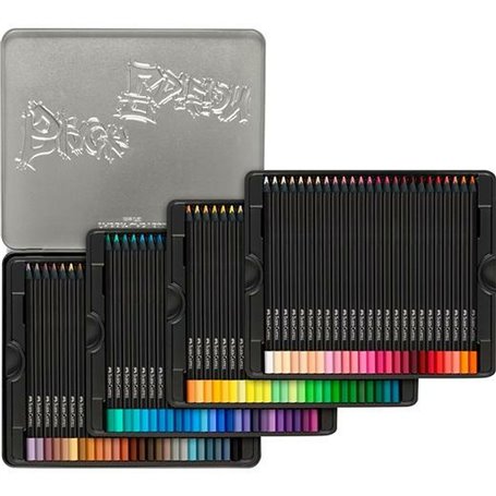 Crayons de couleur Faber-Castell Black Edition étui métallique 100 Piè