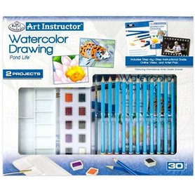 Set de peintures aquarelle Royal & Langnickel Art Instructor 30 Pièces