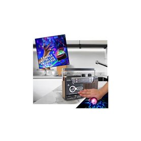 Radio-cassette USB look Rétro Inovalley RK10N - Radio FM/AM/SW, Enregi