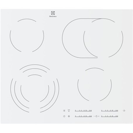 ELECTROLUX - EHF6547IW1 - Table de cuisson vitrocéramique - 4 foyers -