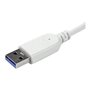 STARTECH Hub USB 3.0 portable - 3 ports avec câble intégré - Concentra