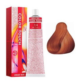 7-4 Blond cuivrÃ© Wella Color Touch Vibrant Reds sans ammoniaque 60ml