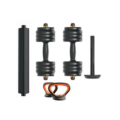 Kit haltère + barre + kettlebell Xiaomi Fed V2 40 kg - black/orange - 