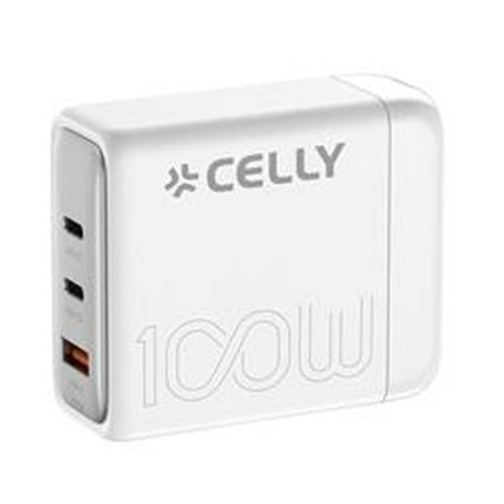 Chargeur mural Celly PS3GAN100WWH Blanc 100 W