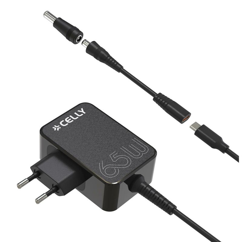 Image secondaire de Chargeur mural Celly TCTIPS65WBK Noir 65 W