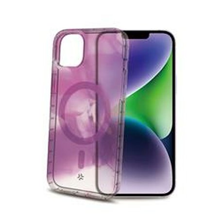 Protection pour téléphone portable Celly iPhone 15 Plus Violet Transpa