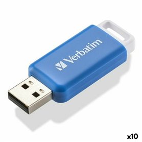 Clé USB Verbatim V DataBar Bleu Noir 64 GB