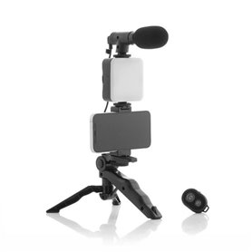 Kit Vlogging avec Lumière, Micro y Télécommande Plodni InnovaGoods 6 P