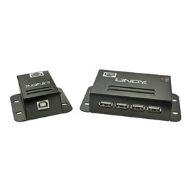 LINDY Kit extender USB 2.0 Cat.5 50m - Power over RJ45 - 4 ports
