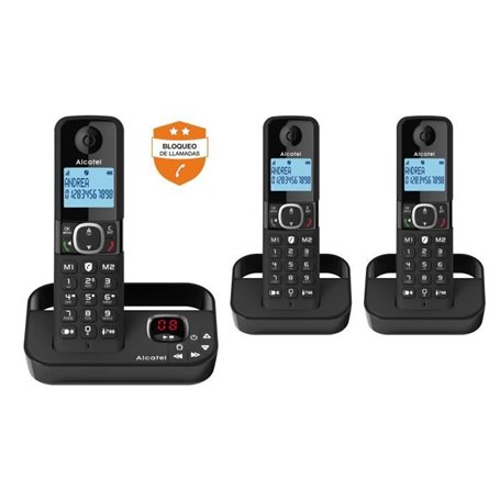 Téléphonie fixe sans fil - ALCATEL - F860 voice trio noir - Avec fonct