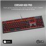 CORSAIR Clavier mécanique gaming K60 PRO a LED Rouge - Azerty - Noir (