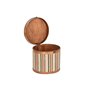 Set de boîtes décoratives Home ESPRIT Marron Multicouleur Bois 35 x 35