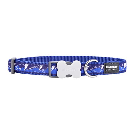 Collier pour Chien Red Dingo STYLE LIGHTNING Blue marine 31-47 cm