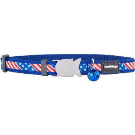 Collier pour Chien Red Dingo STYLE US FLAG 31-47 cm