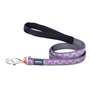 Laisse pour Chien Red Dingo STYLE HOT PINK ON COOL GREY 15mm x 120 cm