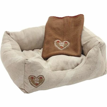 Lit pour chien Kerbl Love You 47 x 37 cm Beige