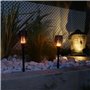 Set de torches solaires de jardin Lumi Garden Maity Sun Mini Noir Plas