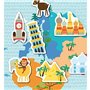 Jeu Magnétique Apli World Map Multicouleur
