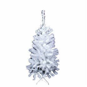 Sapin de Noël Blanc PVC Métal Polyéthylène 70 x 70 x 120 cm