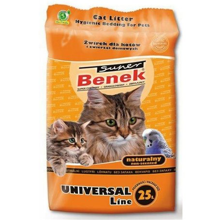 Sable pour chats Super Benek Universal Natural 25 L