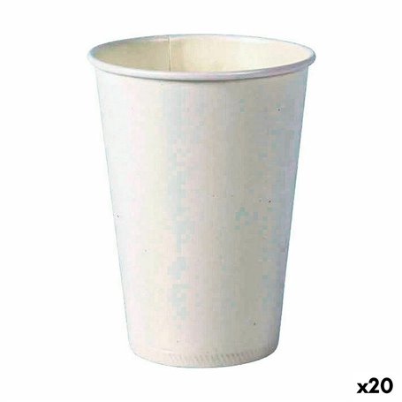 Set de Verres Algon Produits à usage unique Carton Blanc 20 Pièces 220