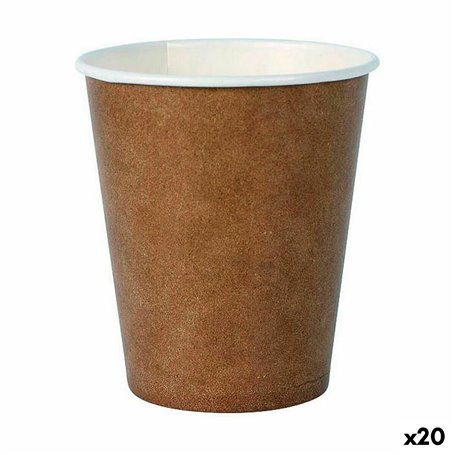 Set de Verres Algon Produits à usage unique Carton papier kraft 30 Piè