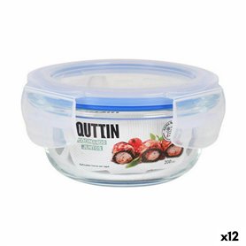 Boîte à lunch hermétique Quttin Ronde 200 ml (12 Unités)