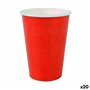 Set de Verres Algon Produits à usage unique Carton Rouge 20 Pièces 220