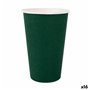 Set de Verres Algon Produits à usage unique Carton Vert 7 Pièces 450 m