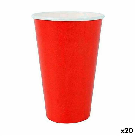 Set de Verres Algon Produits à usage unique Carton Rouge 10 Pièces 350