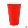 Set de Verres Algon Produits à usage unique Carton Rouge 10 Pièces 350