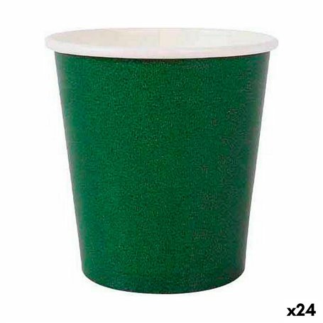 Set de Verres Algon Produits à usage unique Carton Vert 20 Pièces 120 