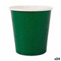 Set de Verres Algon Produits à usage unique Carton Vert 20 Pièces 120 