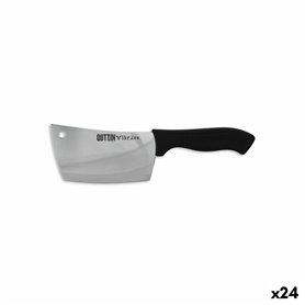 Gros couteau de cuisine Quttin Kasual 14 cm Noir Argenté (24 Unités)