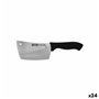 Gros couteau de cuisine Quttin Kasual 14 cm Noir Argenté (24 Unités)