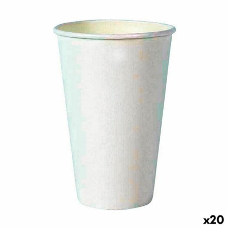 Set de Verres Algon Produits à usage unique Carton 330 ml Blanc 10 Piè