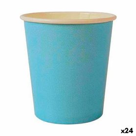 Set de Verres Algon Produits à usage unique Carton Bleu 20 Pièces 120 