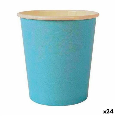 Set de Verres Algon Produits à usage unique Carton Bleu 20 Pièces 120 