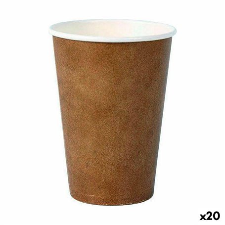 Set de Verres Algon Produits à usage unique Carton papier kraft 45 Piè