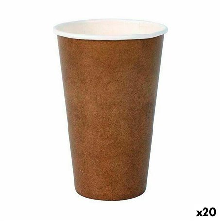 Set de Verres Algon Produits à usage unique Carton papier kraft 10 Piè