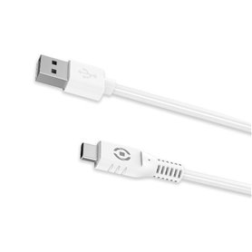 Câble USB A vers USB C Celly USB-CWH Blanc 1 m
