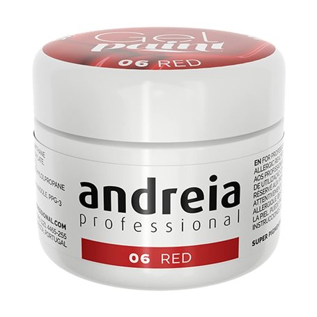 Gel pour ongles Andreia Gel Paint 4 ml Rouge Nº 06