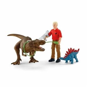 Playset Schleich Tyrannosaurus Rex Attack 41465 5 Pièces