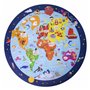 Puzzle Apli World Map Circulaire 48 Pièces 50 cm