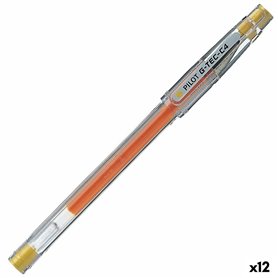 Stylo gel Pilot G-TEC C4 Jaune 0,2 mm (12 Unités)