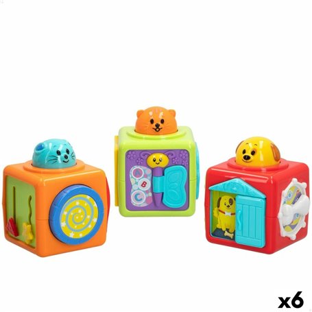 Jeu d'adresse pour bébé Winfun 3 Pièces 8 x 24,5 x 8 cm (6 Unités)