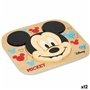 Puzzle enfant en bois Disney Mickey Mouse + 12 Mois 6 Pièces (12 Unité