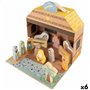 Crèche de Noël Woomax 15 Pièces 24,5 x 20,5 x 24,5 cm (6 Unités)