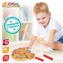 Jeu en bois Woomax Pizza 27 Pièces (6 Unités)