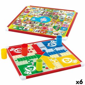 Jeu de petit chevaux et de l'oie Colorbaby 32 x 32 x 1 cm (25 Pièces) 